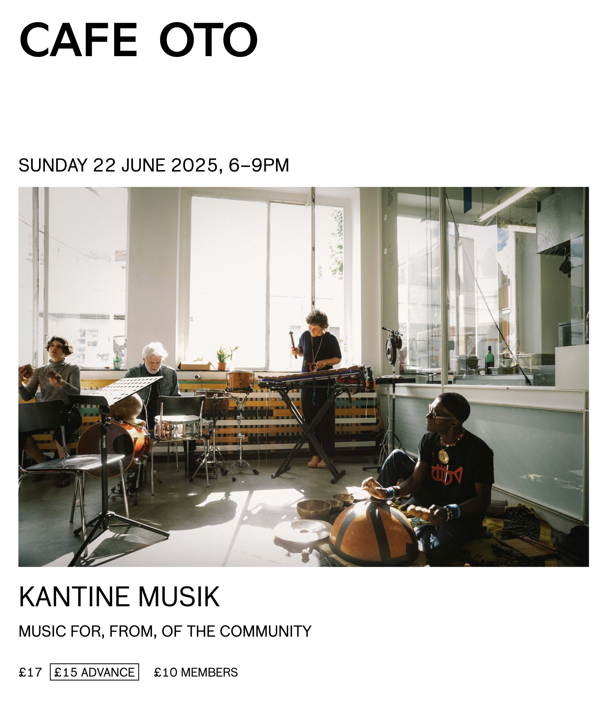 Kantine Musik flyer