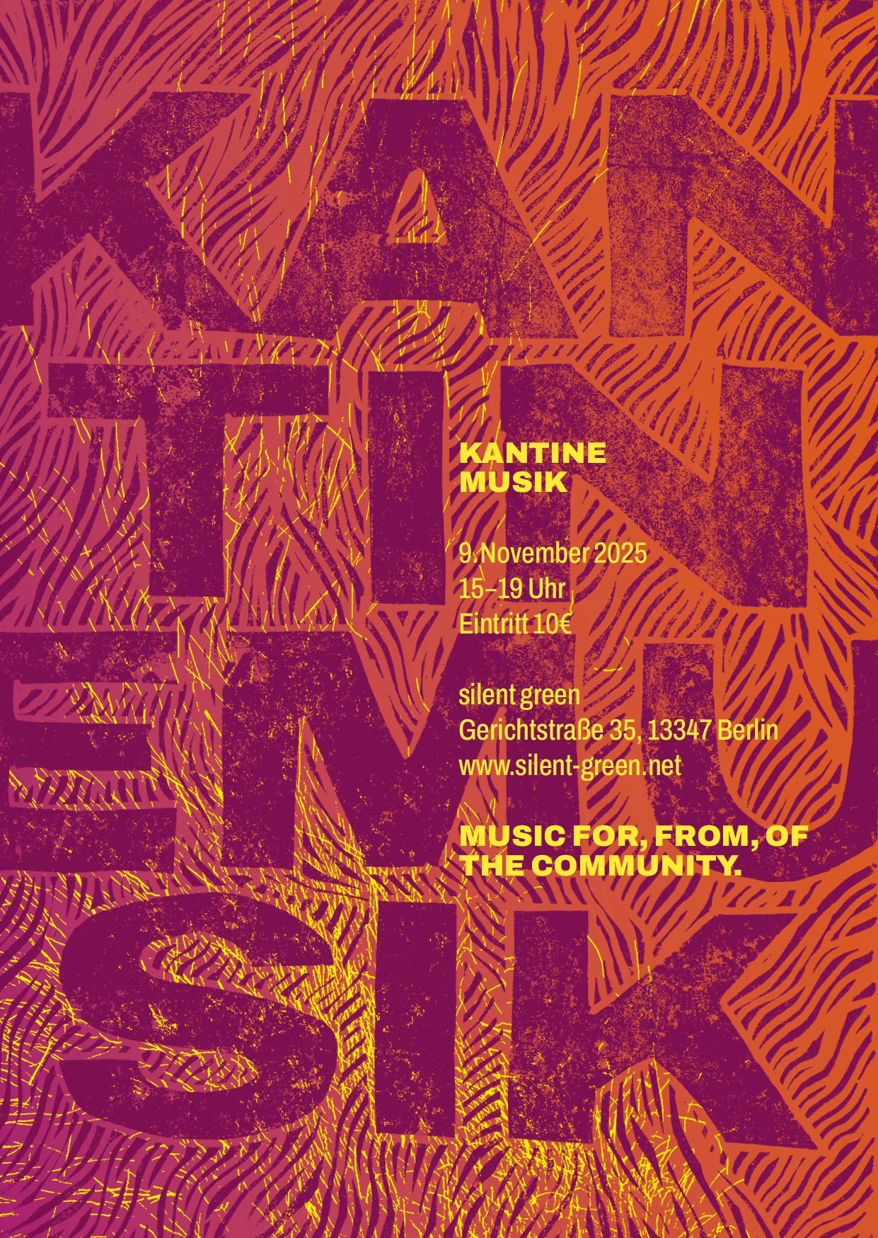 Kantine Musik flyer
